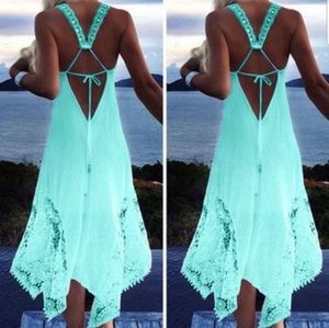 Teal Stevie Nicks vibe dress